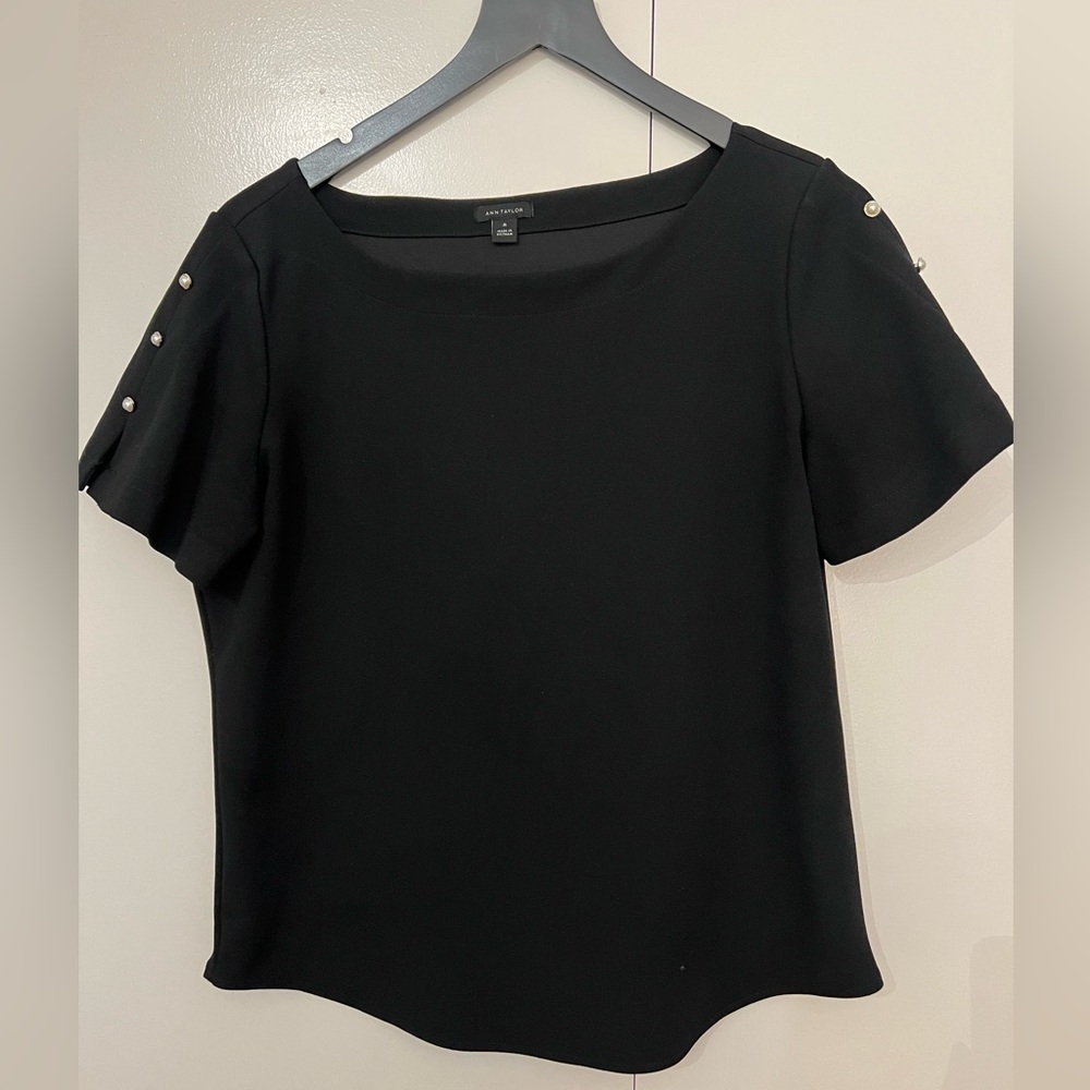 Ann Taylor Classic Black Blouse